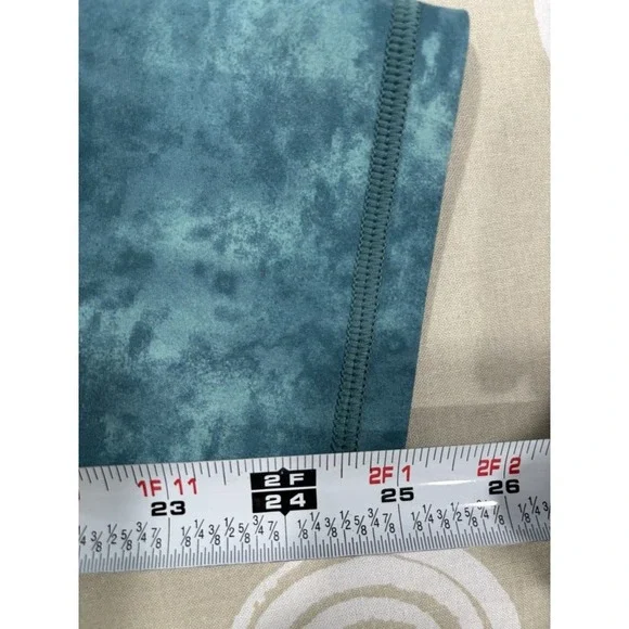 Calia Green Tie Dye Leggings High Rise Ankle Length Stretch Activewear Size L - Picture 8 of 8